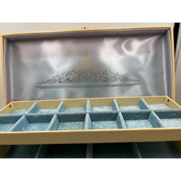 Lady Buxton Jewelry Box Organizer Faux Leather Gold Accent Vintage Dresser Decor - Picture 5 of 9